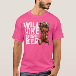Kommer att vandra för öl Roligt vandrande drickand T Shirt