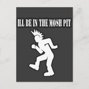 KOMMER ATT VARA I MOSH PIT punk sten killar på tje Vykort