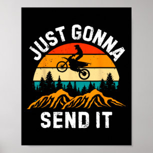 Kommer bara att skicka det Motocross Dirt Bike Dir Poster