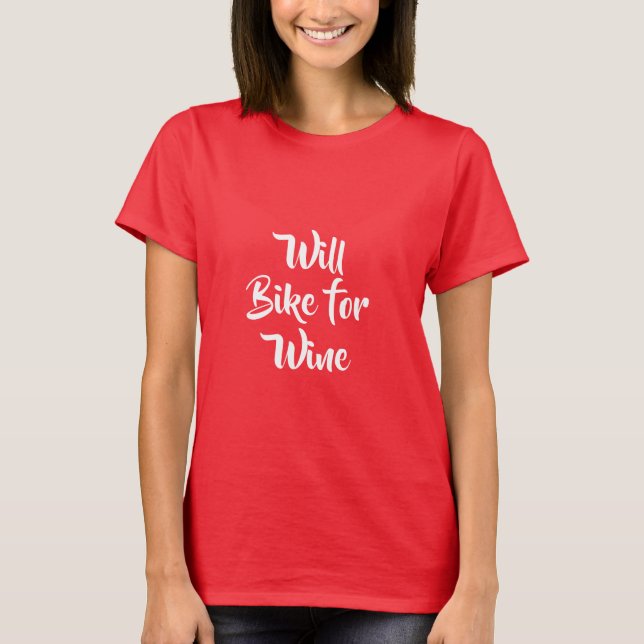 KOMMER BIKE FÖR VIN SHIRT T SHIRT (Framsida)