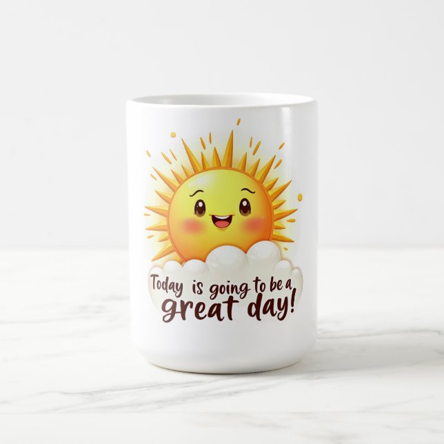 Kommer bli en fantastisk dag kaffemugg (Center)