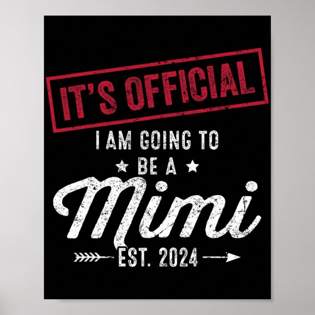 Kommer bli en Mimi First Mors dag New Grandma Poster (Framsidan)