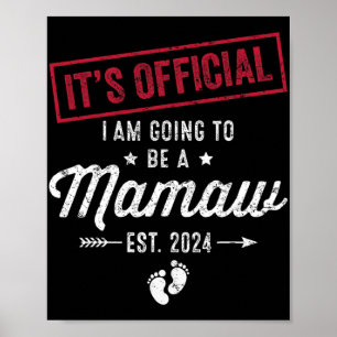 Kommer bli mamaw First Mors dag New mamma Poster
