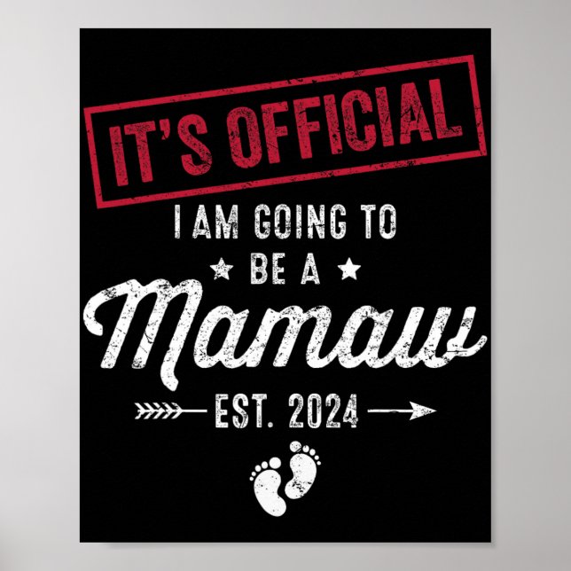 Kommer bli mamaw First Mors dag New mamma Poster (Framsidan)