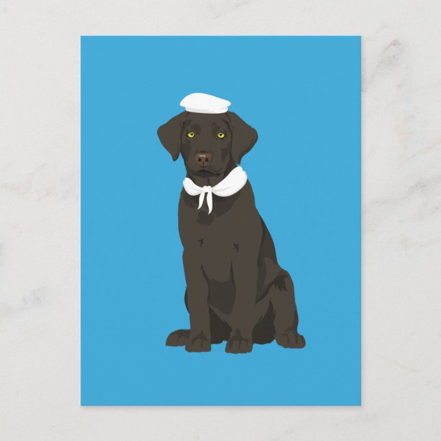 Kommer Brown Labrador Retriever? Vykort (Framsida)