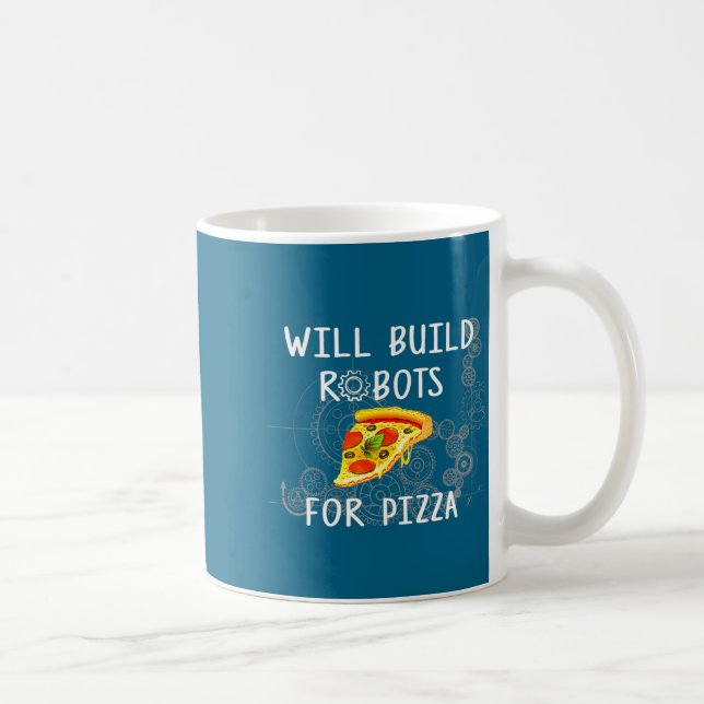 Kommer Bygga Robotar För Zza Rolig Robotik  Kaffemugg (Höger)