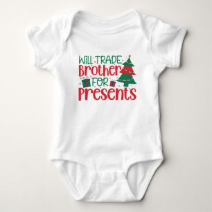 Kommer byta bror mot presenter, jul t shirt