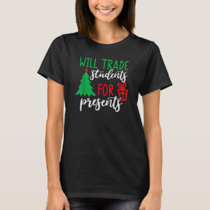 Kommer Byta Studenter Mot Presenter Julgran Jul Lä T Shirt