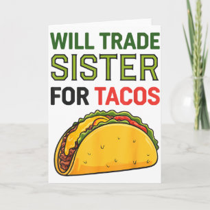 Kommer Byta Syster Mot Tacos Cinco De Mayo Roligt Kort