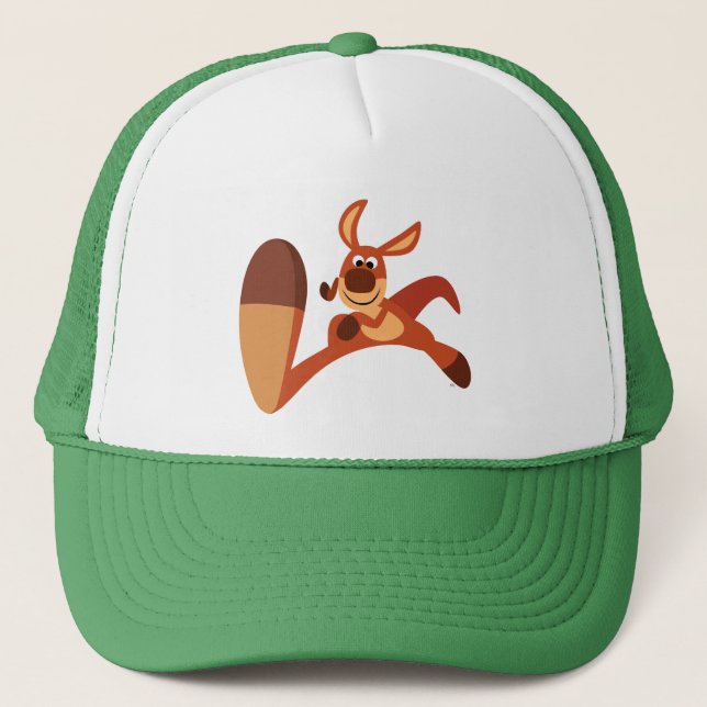 "Kommer!" Cute Tecknad Kangaroo Hat Keps (Framsida)