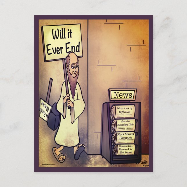 Kommer det någonsin att sluta Poster? Vykort (Framsida)