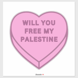 Kommer du att befria mitt Palestina? Cute Candy He Klistermärken
