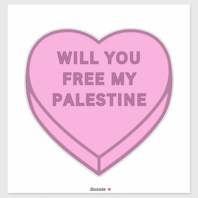 Kommer du att befria mitt Palestina? Cute Candy He Klistermärken (Ark)
