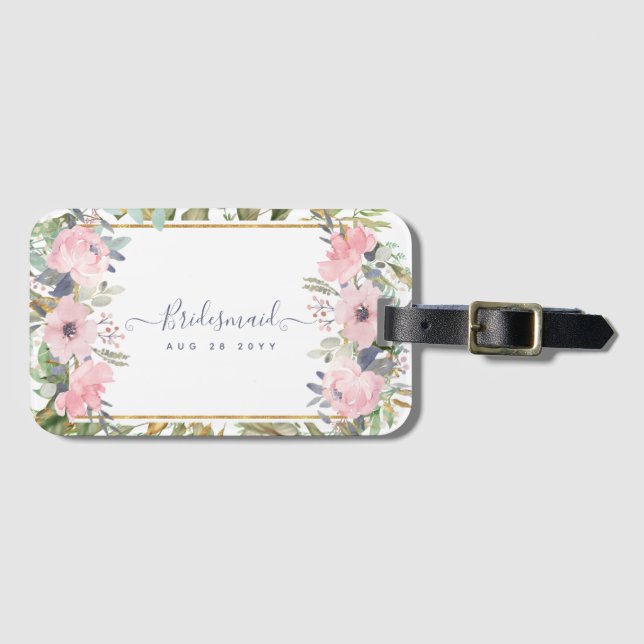 Kommer du att bli BRIDESMAID MAID HONOR FLOWERGIRL Bagagebricka (Framsida horisontal)