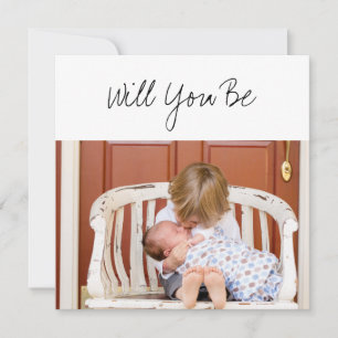 Kommer du att bli Godparent Baby & Syskon Photo? Kort