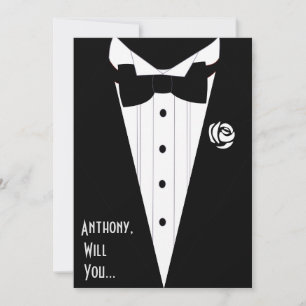 Kommer du att bli min bäste man. inbjudningar