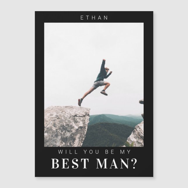 Kommer du att bli min bäste man, minimalialist Fot (Framsida)