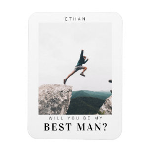 Kommer du att bli min bäste man, minimalialist Fot Magnet