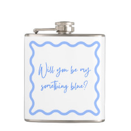 "Kommer du att bli min blåa?" Frieri kolv Fickplunta