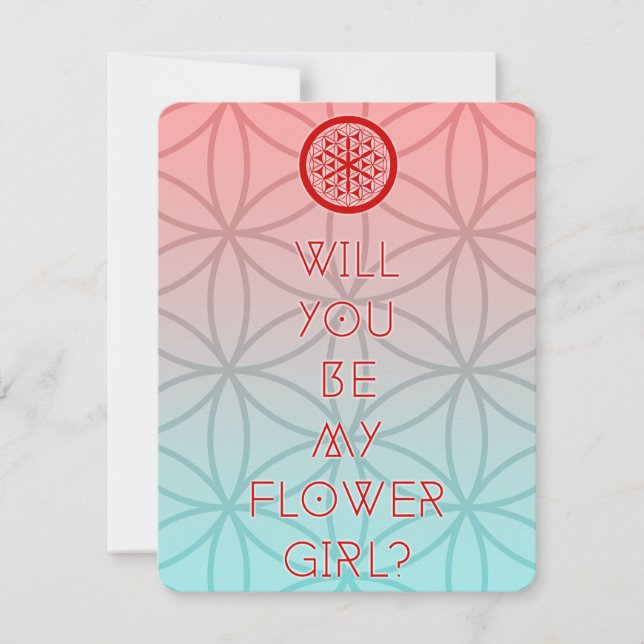 Kommer du att bli min blomma i helig? inbjudningar (Framsida)