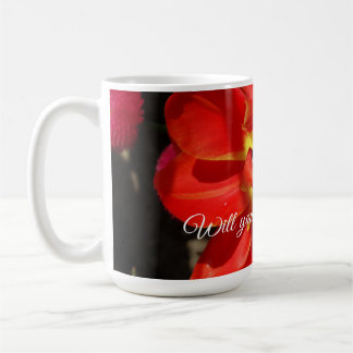 Kommer du att bli min blomma, Red Tulip Blommar? Kaffemugg