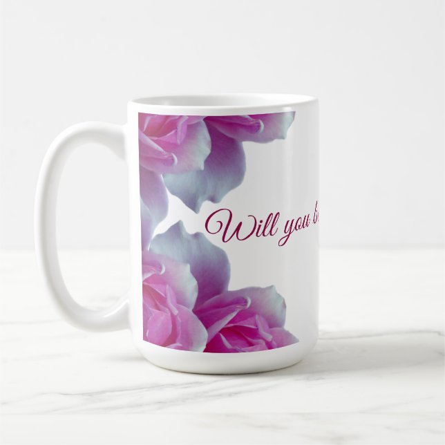 Kommer du att bli min blomma, Ro? Kaffemugg (Vänster)