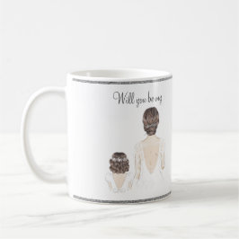 Kommer du att bli min blommiga lilla vattenfärskka kaffemugg