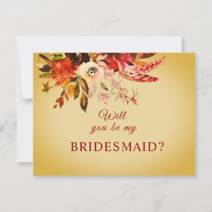 Kommer du att bli min Blommigt hösten Åldras Guld? Vykort