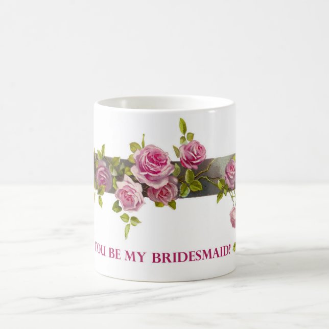 Kommer du att bli min blommigt mugg? kaffemugg (Center)