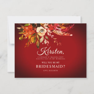 Kommer du att bli min Blommigt under hösten? Vykort