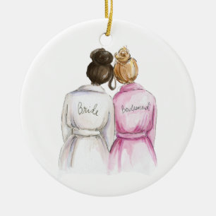 Kommer du att bli min BM? Dk Br Bun Bride Dk Bl Bu Julgransprydnad Keramik
