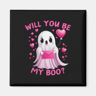 Kommer du att bli min Boo Cute Ghost Halloween-deo Magnet