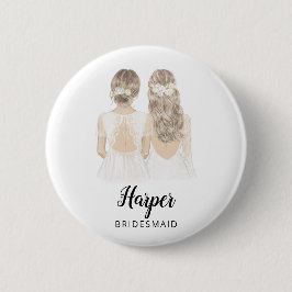 Kommer du att bli min bridesaid Frieri Badge? Knapp