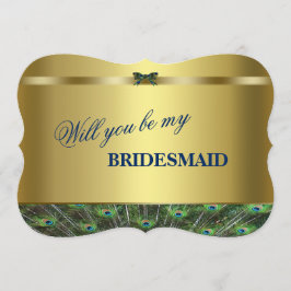 Kommer du att bli min Bridesmaid? Anpassningsbar G Inbjudningar