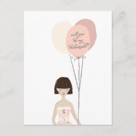 Kommer du att bli min Bridesmaid? | Bridesmaid Car Inbjudningar