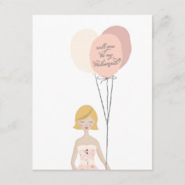 Kommer du att bli min Bridesmaid? | Bridesmaid Car Inbjudningar