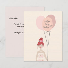 Kommer du att bli min Bridesmaid? | Bridesmaid Car Inbjudningar