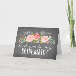 Kommer du att bli min bridesmaid? Bridesmaid Inbjudan