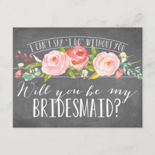 Kommer du att bli min bridesmaid?   Bridesmaid Inbjudningar