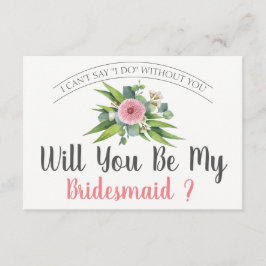 Kommer du att bli min bridesmaid? | Bridesmedalkor Inbjudningar