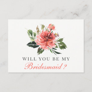 Kommer du att bli min bridesmaid?   Bridesmedalkor Inbjudningar