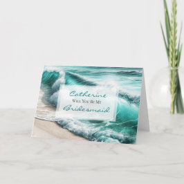 Kommer du att bli min bridesmaid? | BRÖLLOP FRIERI Kort