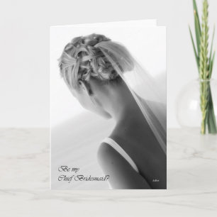 Kommer du att bli min Bridesmaid? bröllop? Inbjudan