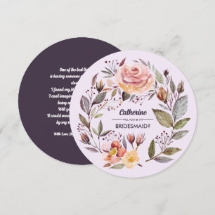 Kommer du att bli min Bridesmaid? Fall av fotoutbr Inbjudningar
