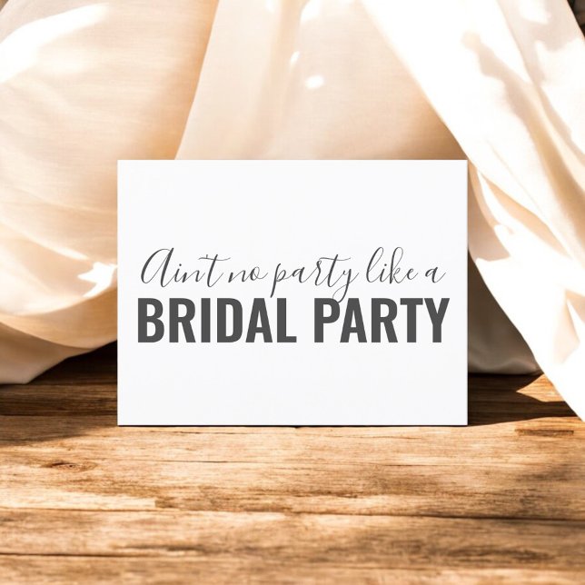 Kommer du att bli min bridesmaid-finniga inbjudan? inbjudan vykort (Skapare uppladdad)