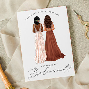 Kommer du att bli min Bridesmaid? Flickor i Gäger Inbjudningar
