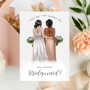 Kommer du att bli min Bridesmaid? Flickor i Gäger  Inbjudningar