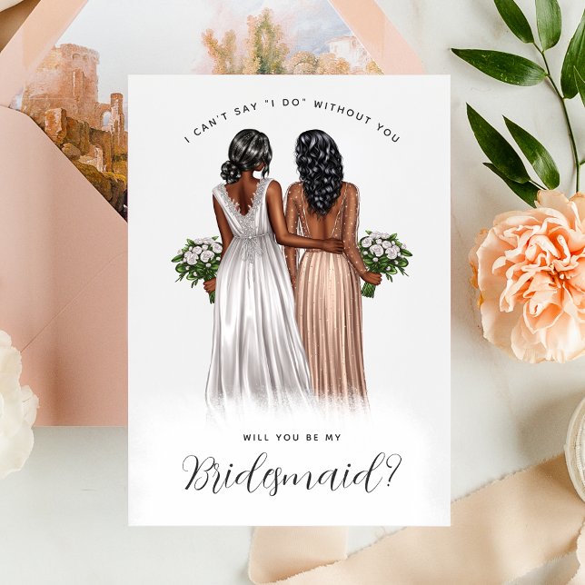 Kommer du att bli min Bridesmaid? Flickor i Gäger  Inbjudningar (Skapare uppladdad)