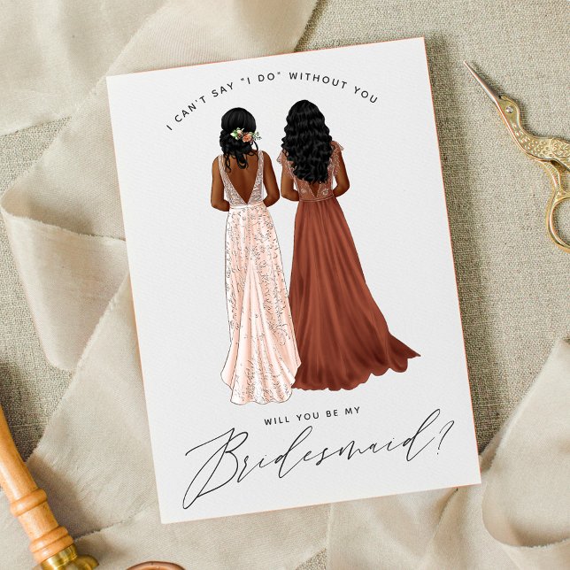 Kommer du att bli min Bridesmaid? Flickor i Gäger Inbjudningar (Skapare uppladdad)