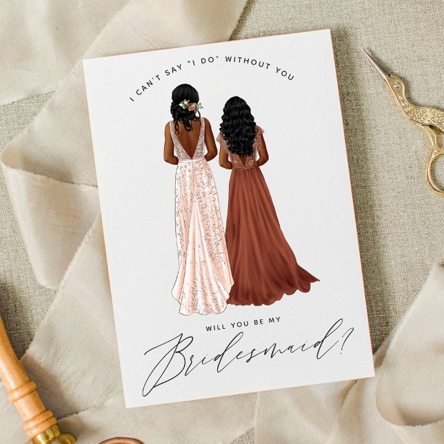 Kommer du att bli min Bridesmaid? Flickor i Gäger Inbjudningar (Skapare uppladdad)